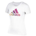 Women's Adidas Big Mash Logo Graphic Tee, Size: Xs, White