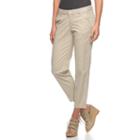 Women's Sonoma Goods For Life&trade; Chino Capris, Size: 4, Med Beige