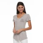 Women's Apt. 9&reg; V-neck Graphic Tee, Size: Xxl, Grey