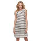 Women's Dana Buchman Trapeze Mockneck Dress, Size: Xl, Beig/green (beig/khaki)