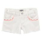 Girls 4-12 Oshkosh B'gosh&reg; Geometric Embroidered Frayed Shorts, Girl's, Size: 10, White