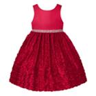 Girls 7-16 American Princess Wavy Ribbon Skirt Dress, Size: 10, Med Red