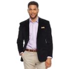 Men's Chaps Classic-fit Corduroy Stretch Sport Coat, Size: 48 Long, Black