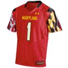 Men's Under Armour Maryland Terrapins Replica Football Jersey, Size: Medium, Red