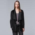 Women's Simply Vera Vera Wang Midnight Moon Cozy Wrap, Size: Xxl, Black