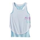Girls 7-16 So&reg; Racerback Double-layer Tank Top, Girl's, Size: 12, Turquoise/blue (turq/aqua)