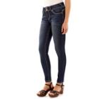 Juniors' Wallflower Luscious Curvy Fringe Trim Skinny Jeans, Teens, Size: 15, Mari