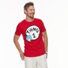 Men's Dad & Me Dr. Seuss Thing 1 Graphic Tee, Size: Small, Brt Red