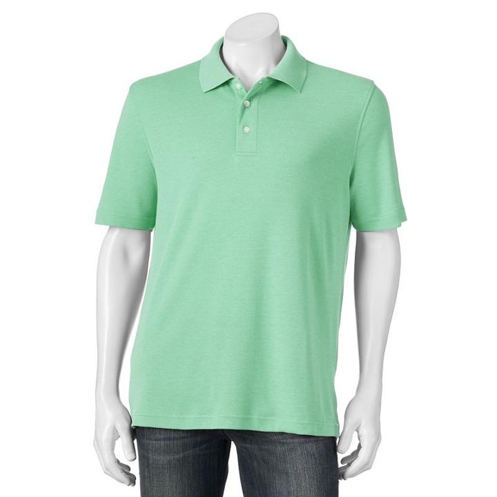 Men's Croft & Barrow&reg; Signature Polo, Size: Large, Brt Green
