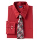 Men's Croft & Barrow&reg; Classic-fit Dress Shirt & Tie Set, Size: M-34/35, Dark Red