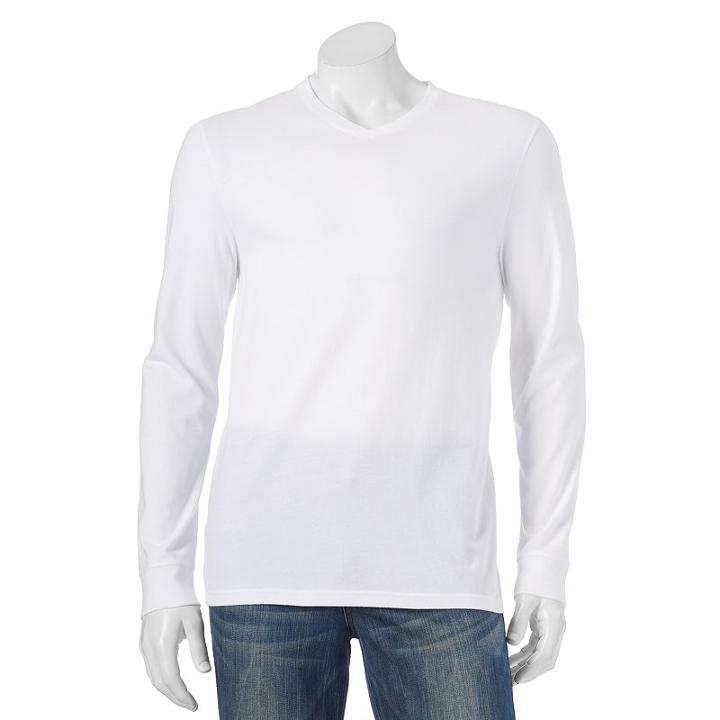 Men's Sonoma Goods For Life&trade; Everyday Tee, Size: Large, White