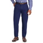 Men's Chaps Straight-fit Stretch Flat-front Pants, Size: 38x32, Blue (navy)