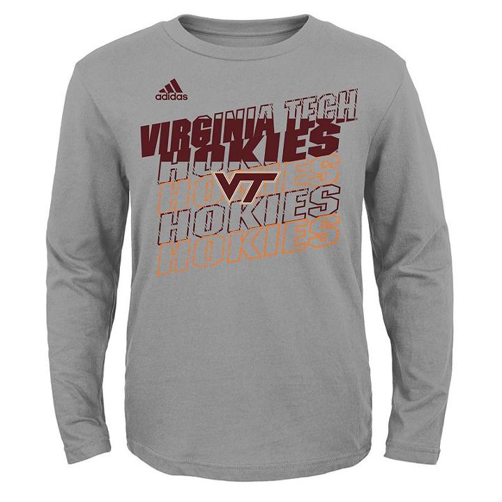 Boys 8-20 Adidas Virginia Tech Hokies Tee, Boy's, Size: M(10-12), Grey Other