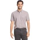 Men's Arrow Hamilton Classic-fit Plaid Poplin Button-down Shirt, Size: Large, Med Grey