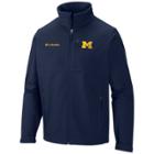 Men's Columbia Michigan Wolverines Ascender Softshell Jacket, Size: Small, Med Blue