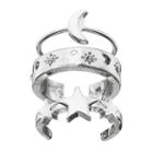 Mudd&reg; Celestial Toe Ring Set, Women's, Silver