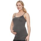 Maternity A:glow Seamless Cami, Women's, Size: M-mat, Grey (charcoal)