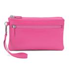 Ili Double-zip Leather Wristlet, Women's