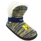 Women's Forever Collectibles Michigan Wolverines Peak Boot Slippers, Size: Small, Multicolor