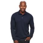 Men's Croft & Barrow&reg; Classic-fit Stretch Interlock Polo, Size: Medium, Blue