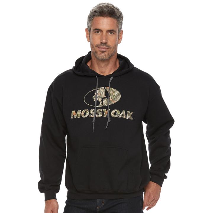 Men's Mossy Oak Hooded Sweatshirt, Size: Medium, Med Grey