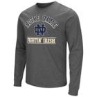 Men's Campus Heritage Notre Dame Fighting Irish Wordmark Long-sleeve Tee, Size: Medium, Oxford