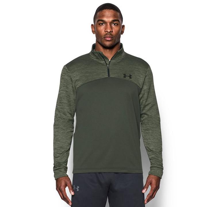 Men's Under Armour Armour Fleece Icon Quarter-zip Top, Size: Large, Lt Green