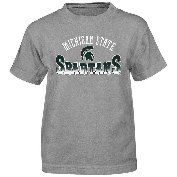 Boys 4-7 Michigan State Spartans Cotton Tee, Boy's, Size: M(5/6), Grey (charcoal)