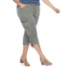 Plus Size Sonoma Goods For Life&trade; Drawstring Capris, Women's, Size: 24 W, Med Green