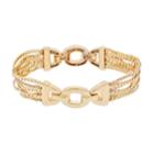 Dana Buchman Simulated Crystal Chain Stretch Bracelet, Women's, Gold