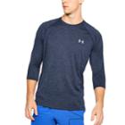 Men's Under Armour 3/4-sleeve Tech Tee, Size: Medium, Dark Blue