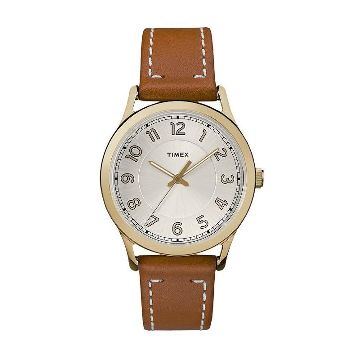 Timex Women's New England Leather Watch - Tw2r23000jt, Size: Medium, Brown
