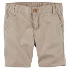 Girls 4-8 Carter's School Uniform Twill Shorts, Size: 5, Med Beige