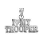 Insignia Collection Sterling Silver I Love My Trooper Pendant, Women's, Multicolor