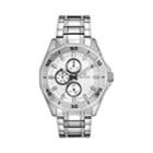 Bulova Stainless Steel Crystal Watch - 96c110 - Men, Silver
