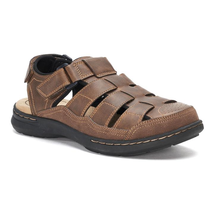 Croft & Barrow&reg; Soprano Men's Ortholite Fisherman Sandals, Size: Medium (13), Brown