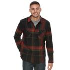 Men's Levi's&reg; Flannel Button-down Workshirt, Size: Xxl, Black