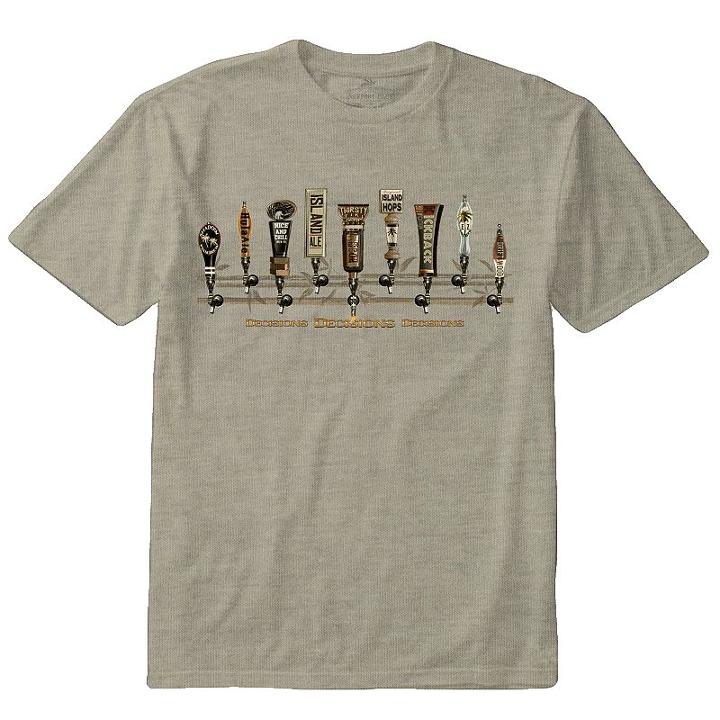 Men's Newport Blue Beer Tee, Size: Xl, Beige Oth