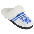 Women's Kentucky Wildcats Plush Slippers, Size: Xl, White