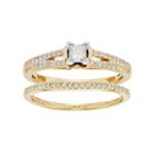 Diamond Engagement Ring Set In 10k Gold (1/2 Carat T.w.), Women's, Size: 6, White