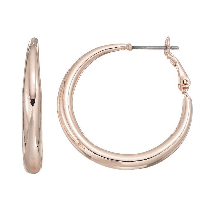 Apt. 9&reg; Polished Hoop Earrings, Girl's, Multicolor