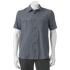 Men's Zeroxposur Tour Travel Series Classic-fit Performance Button-down Shirt, Size: Xl, Blue (navy)