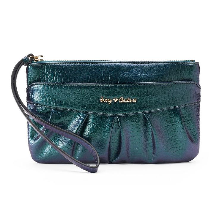 Juicy Couture Jc 700 Ruched Wristlet, Women's, Dark Green