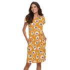 Women's Apt. 9&reg; Cinched T-shirt Dress, Size: Large, Drk Orange