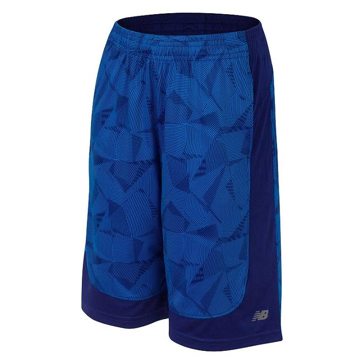 Boys 4-7 New Balance Abstract Print Performance Shorts, Boy's, Size: 4, Brt Blue