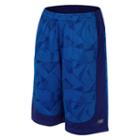Boys 4-7 New Balance Abstract Print Performance Shorts, Boy's, Size: 4, Brt Blue