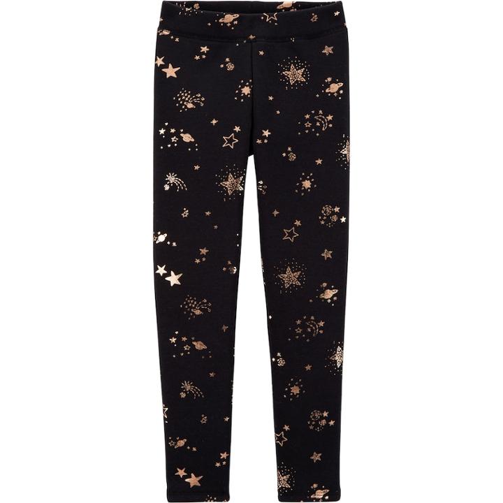 Girls 4-12 Oshkosh B'gosh&reg; Foiled Outerspace Fleece Leggings, Size: 8, Print