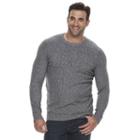 Big & Tall Croft & Barrow&reg; True Comfort Stretch Crewneck Sweater, Men's, Size: 2xb, Black