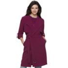 Women's Jennifer Lopez Draped Trench Coat, Size: Xs, Drk Purple