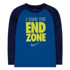 Boys 4-7 Nike Dri-fit I Own The End Zone Raglan Tee, Size: 4, White Oth